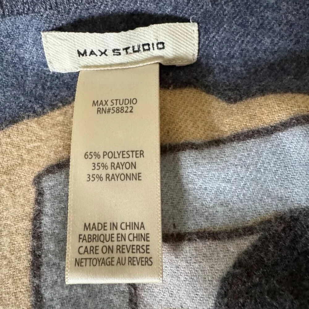 Max Studio Floral Square Scarf Shawl 50
